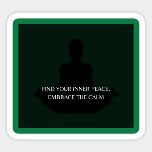 Yoga inner peace Sticker